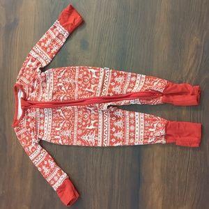 Little Sleepies Christmas Reindeer Zippy 0-3 Mo. Holiday Cheer